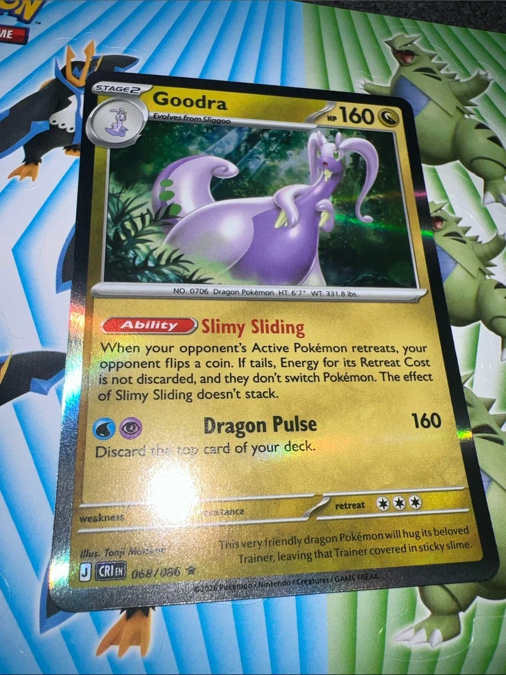 Pokemon holographic goodra